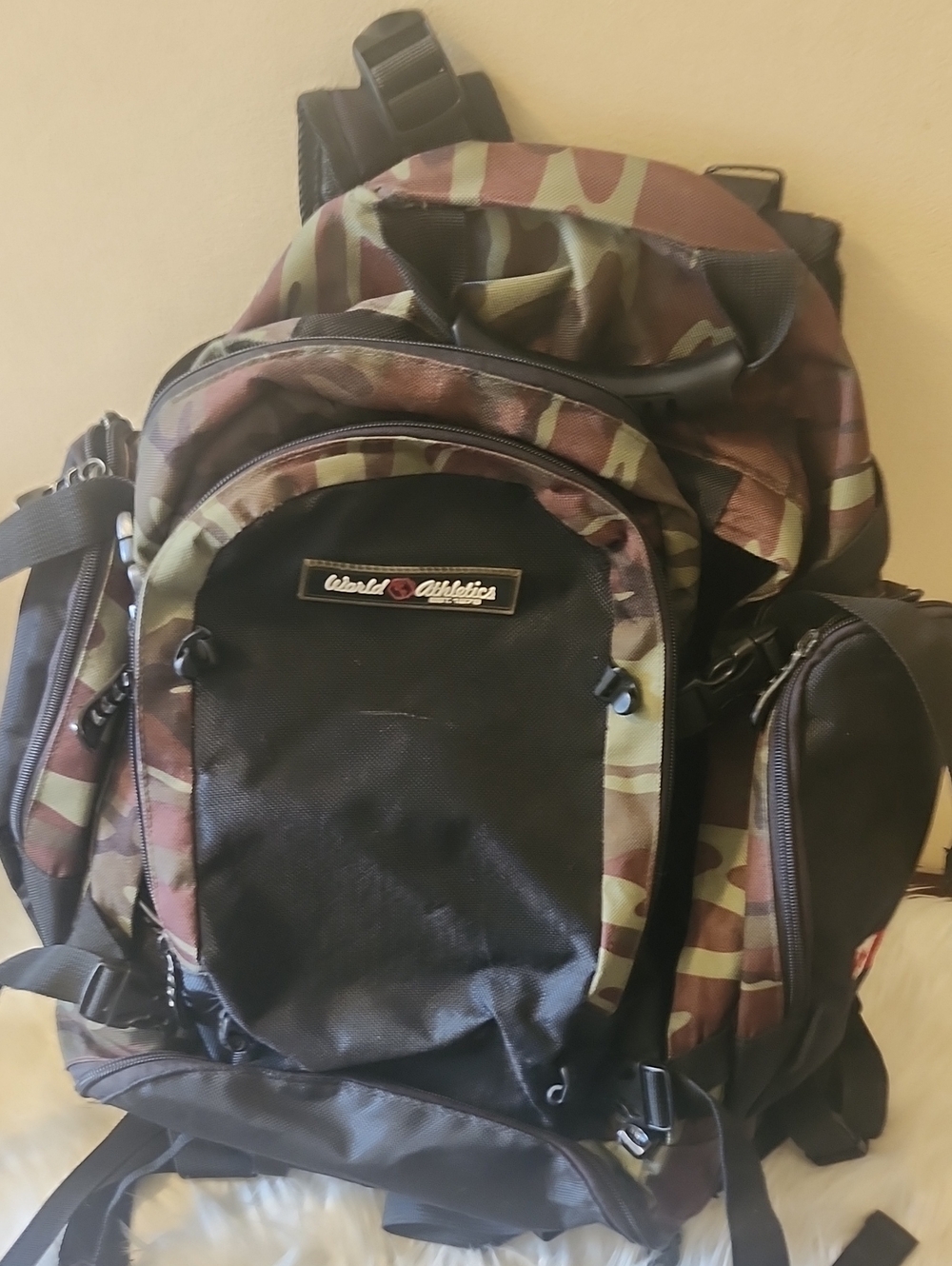 Men's Camo Black Backpack